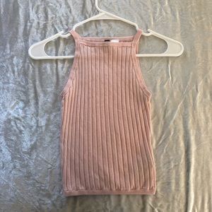 H&M high neck ribbed tank